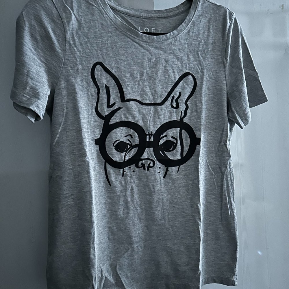 Loft Ann Taylor, Size M, Women's Dog T-Shirt - Picture 4 of 6